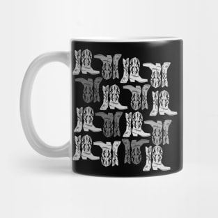 Cowboy Boots Western Pattern Mug